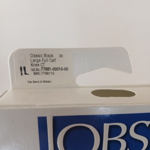 Jobst Ultrasheer Black Knee High Size L Full Calf Closed‎ Toe 15-20mmHg - Picture 8 of 9
